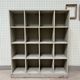 Large distressed wooden locker cabinet (renovated)
