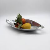 Polished aluminium cast centrepiece / bowl – 1980s