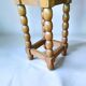 Wooden turned gueridon side table — Charles Dudouyt style — 1930s