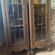 Pair of Art Deco display cabinets in solid oak