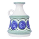 vintage white vase painted blue