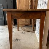 Nino solid wood walnut desk with drawer