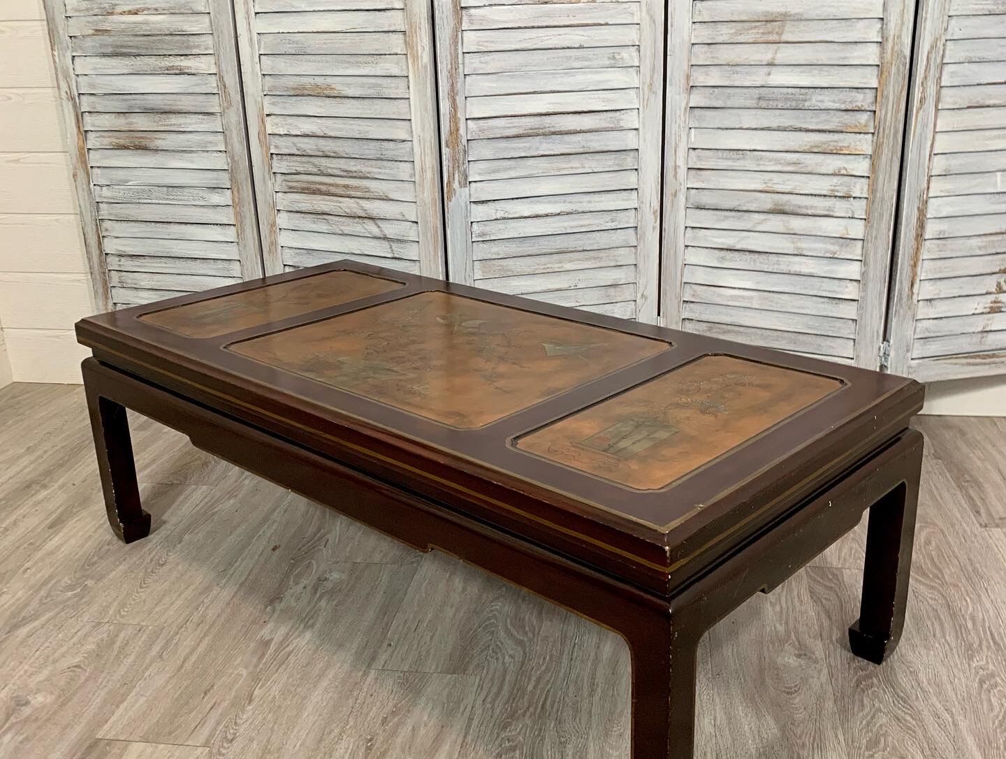 1960s Chinese style lacquered coffee table