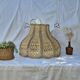 Suspension vintage en rafia
