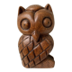 Hibou en bois sculpté