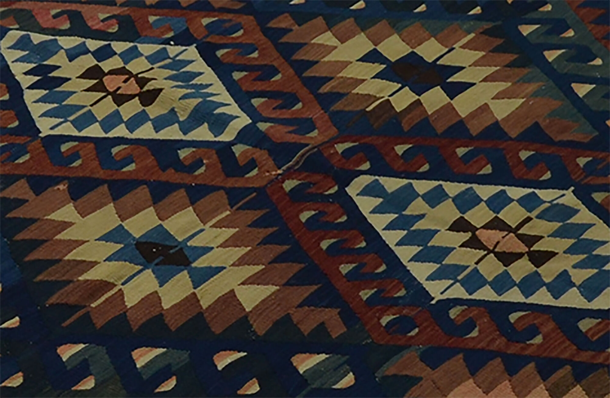 Anatolian handmade kilim rug 284 cm x 160 cm