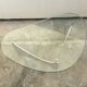 Glass and metal coffee table