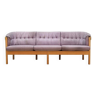 Lilac velour sofa, Danish design, 1970s, production: Denmark