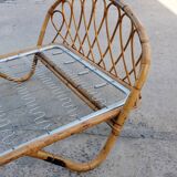 Rattan basket bed