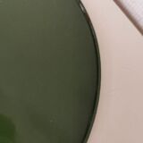 enamelled metal lampshade, dark green industrial decor