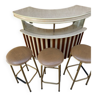 Bar à cocktail vintage en formica