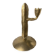 Brass candlestick, in the shape of a cactus