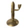Brass candlestick, in the shape of a cactus