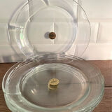 6 new Duralex transparent flat plates