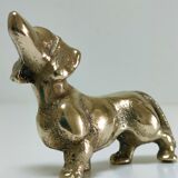 Solid brass dachshund 60s/70s