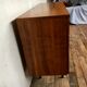 Vintage walnut 50/60 style Scandinavian style spindle feet black spindles