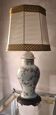 Lamp asia porcelain butterfly pattern and fleural