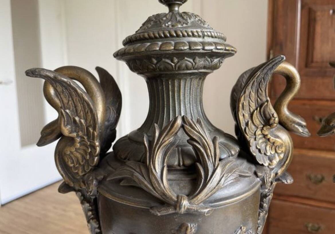 According to Émile Louis Picault, sculptor, a pair of large decorative vases.