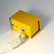 Yellow wall lamp Kubus Elidus - Sweden, 1970s
