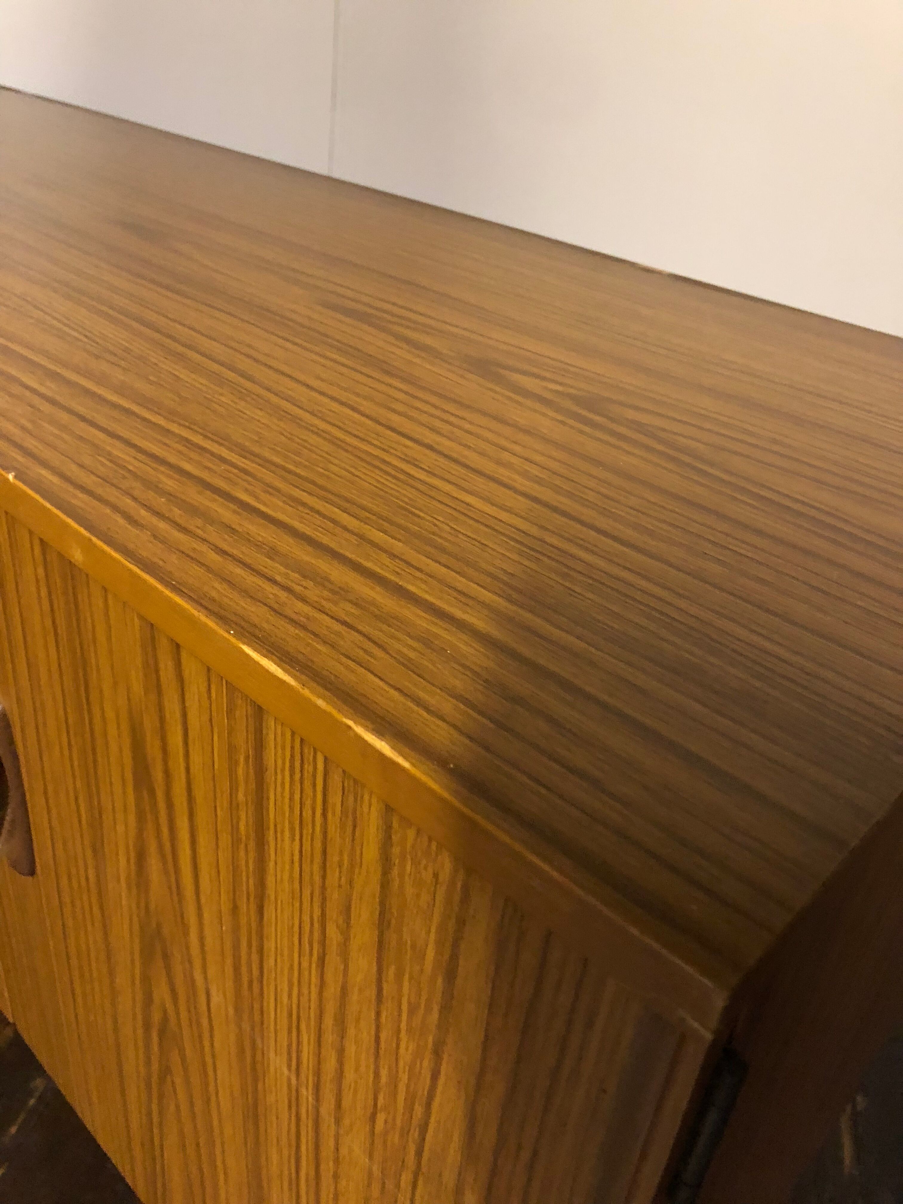 Vtg Mid Century Sideboard Danish Scandinavian Design Retro 70s Teak Drawers
