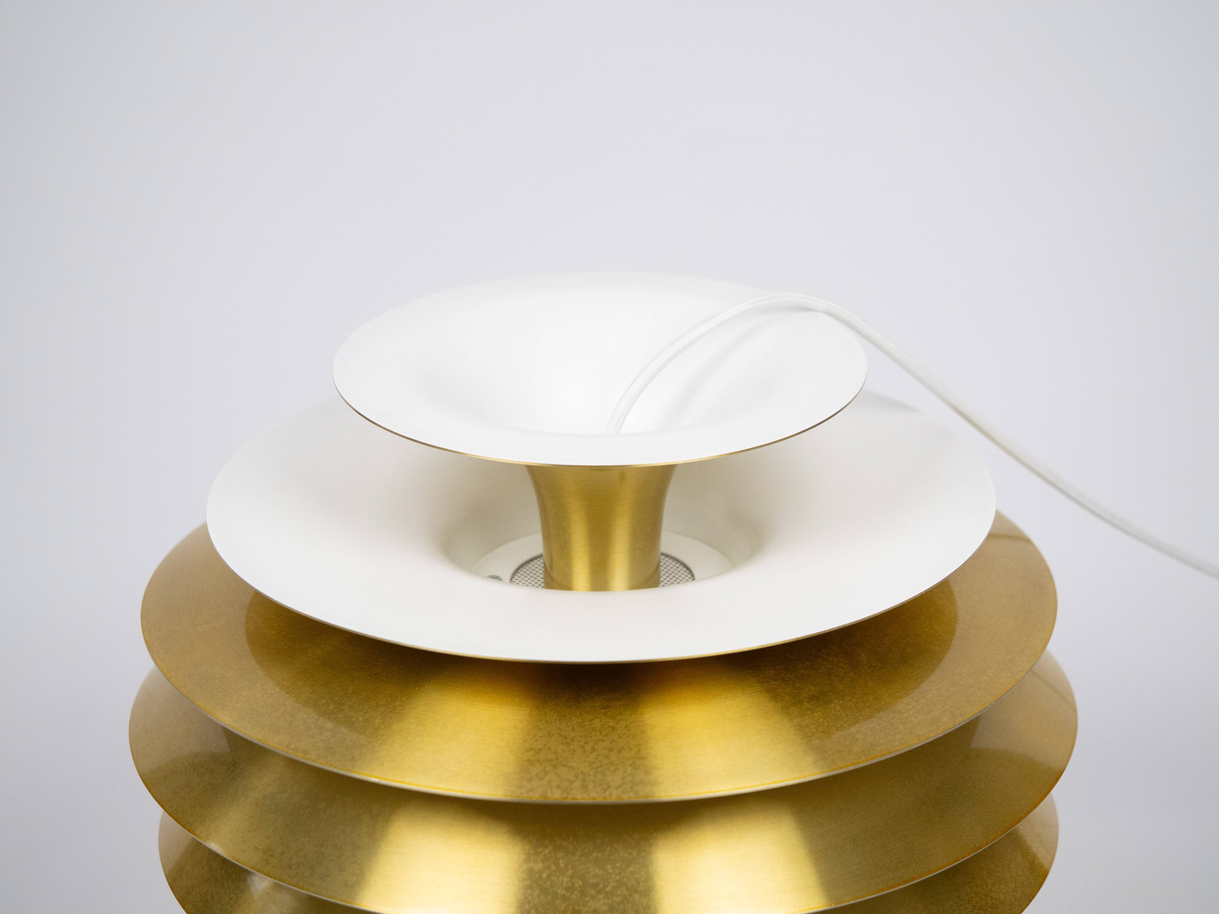 Lampe suspendue vintage danoise Barcelona par Bent Karlby, Lyfa, années 1960.