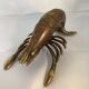Lobster patinated brass