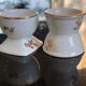 2 vintage porcelain shells