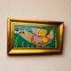 Ceramic peacock wall art, Spain, 1970
