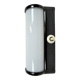 Industrial Brown Bakelite Wall Light with Milk Glass, 1950s