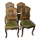 Set of 4 Louis XV style gilded chairs – Musician chair style