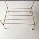 Gold metal bedside table