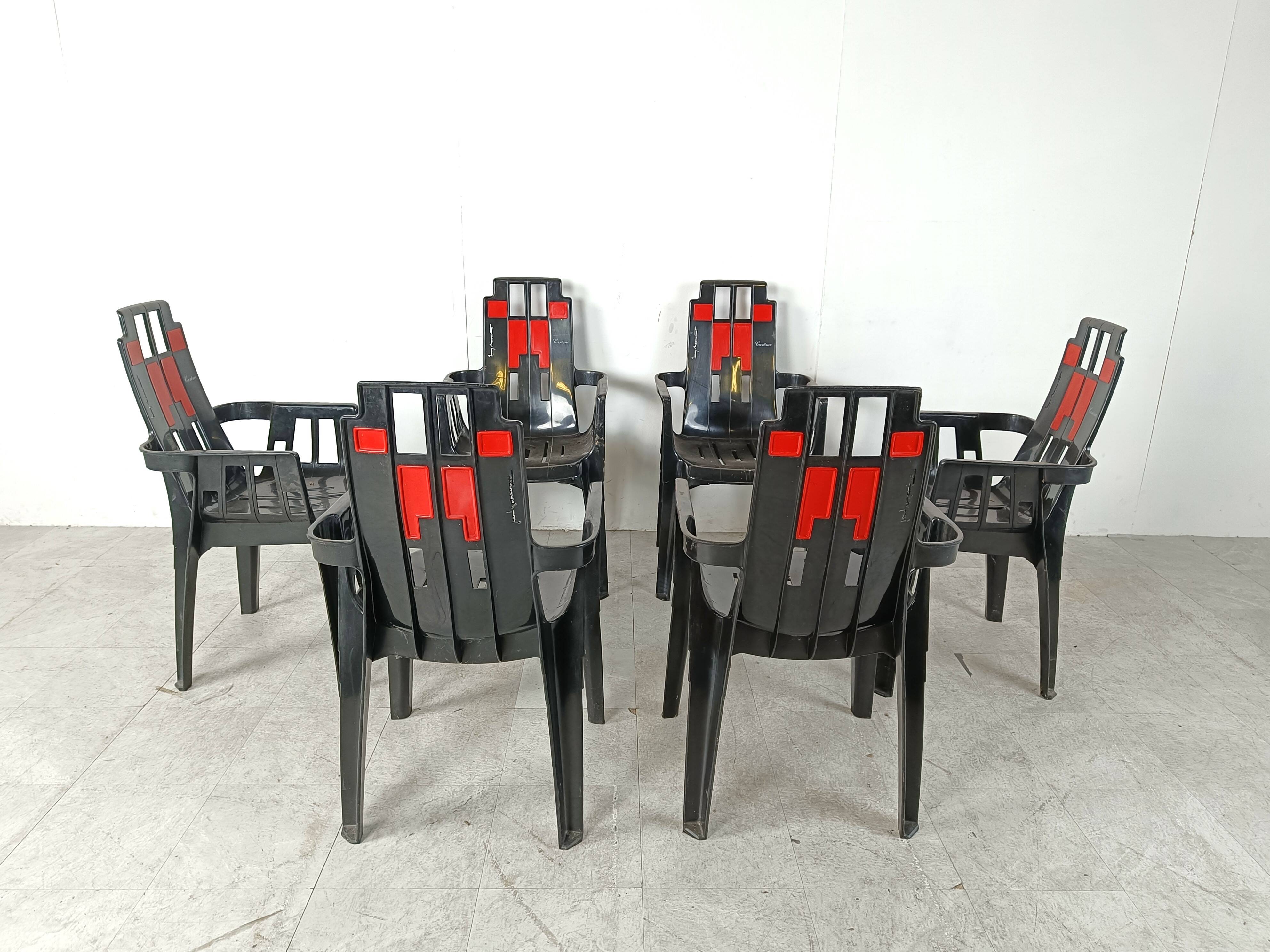 Boston Chairs by Pierre Paulin for Henry Massonnet, 1988, Set of 6