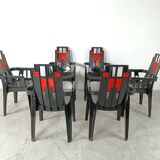 Boston Chairs by Pierre Paulin for Henry Massonnet, 1988, Set of 6