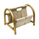 Vintage bamboo magazine rack – boho style / Mid-Century Modern, 1970s