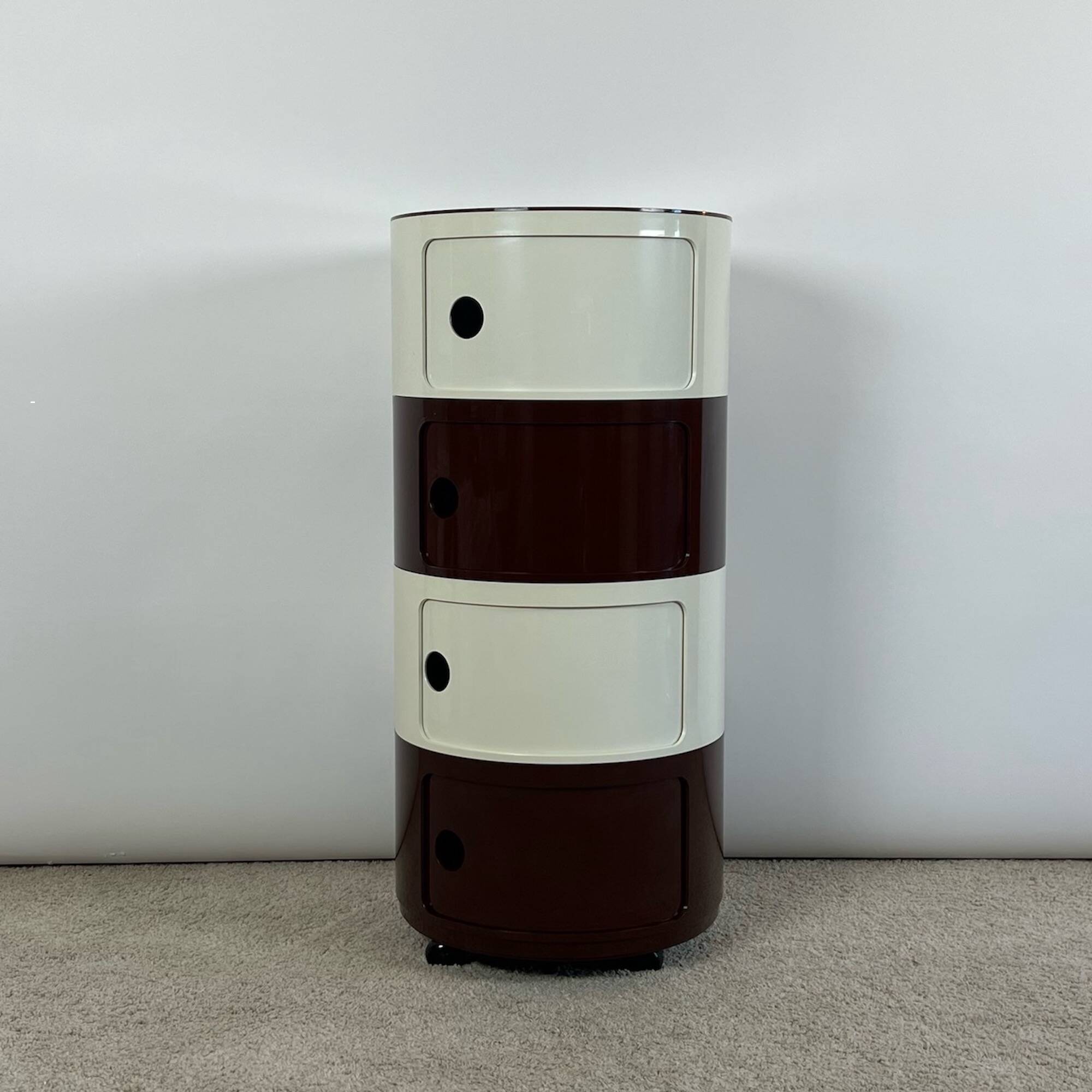 Storage Cabinet on Wheels Componibili by Anna Castelli for Kartell, 60s