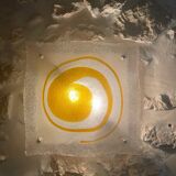 Mazzega two-tone Murano glass wall lamp, Italy 1970