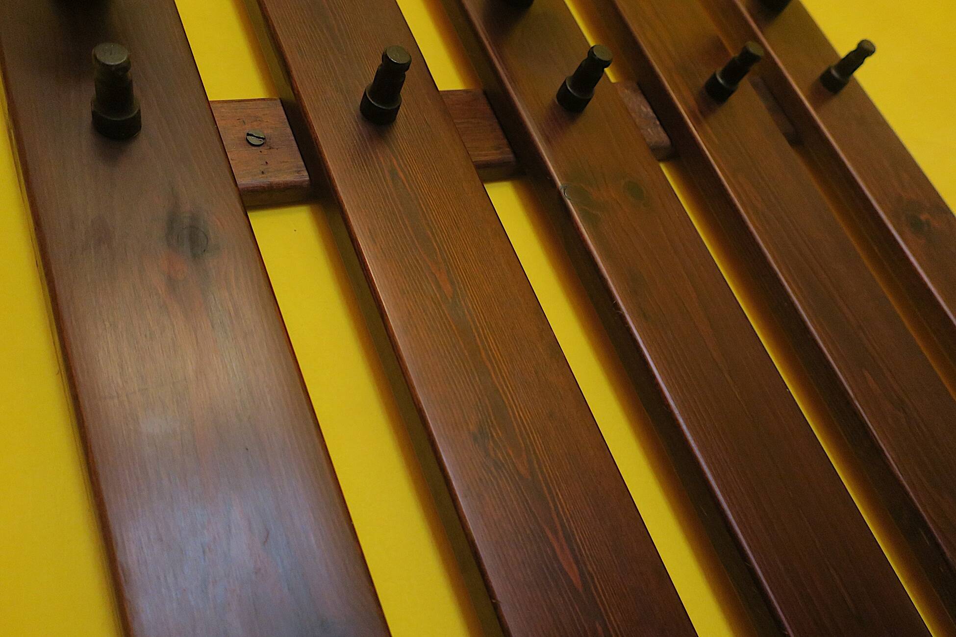 Mid century wall-mounted coat and hat rack, 1960s