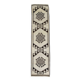 3x12 Rug For Hallway Brown Beige Turkish Runner Rug, 92x364Cm SK 18273