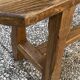 Solid oak farmhouse bench 220cm for rustic farmhouse table 1950