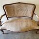 Louis XV style sofa bench in molded and carved wood - nineteenth century