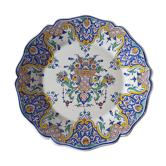 Plate in earthenware old France XVIIIth XIXth