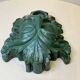 Mask wall sculpture head of Poseidon Neptune ceramic bronze green fountain mouth