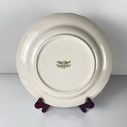 Set of 8 large porcelain plates Cameo Florals Malaysia 1970–90