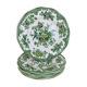 6 flat plates Wedgwood Oriental Pheasants green