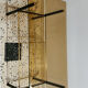 Smoked glass coffee table vinyl door