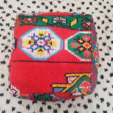Moroccan carpet pouf / floor pillow