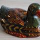 Decorative hand painted ceramic duck