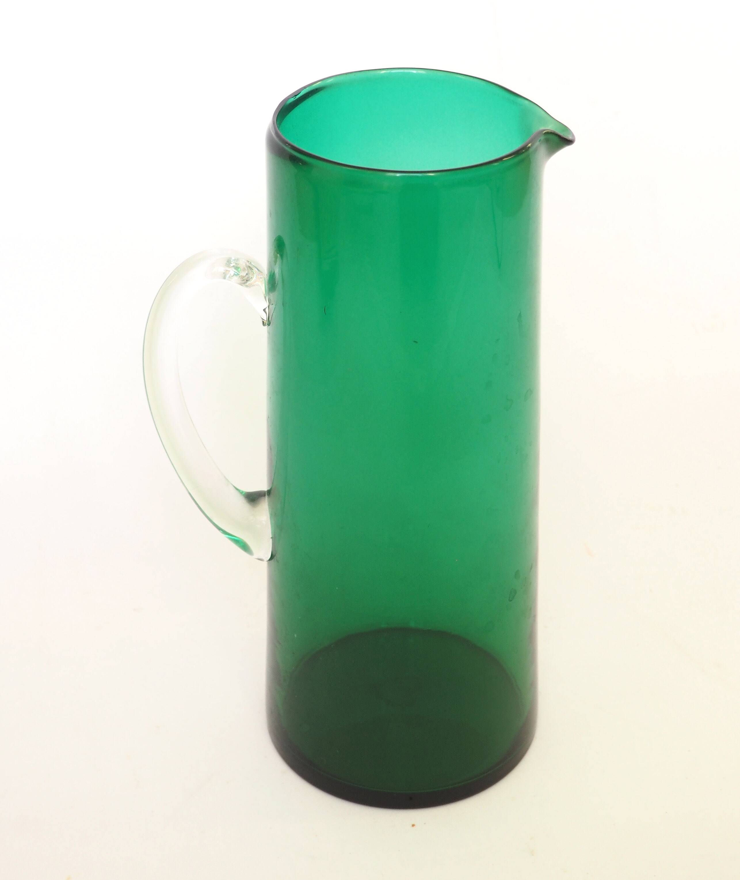 Green tall vase pitcher