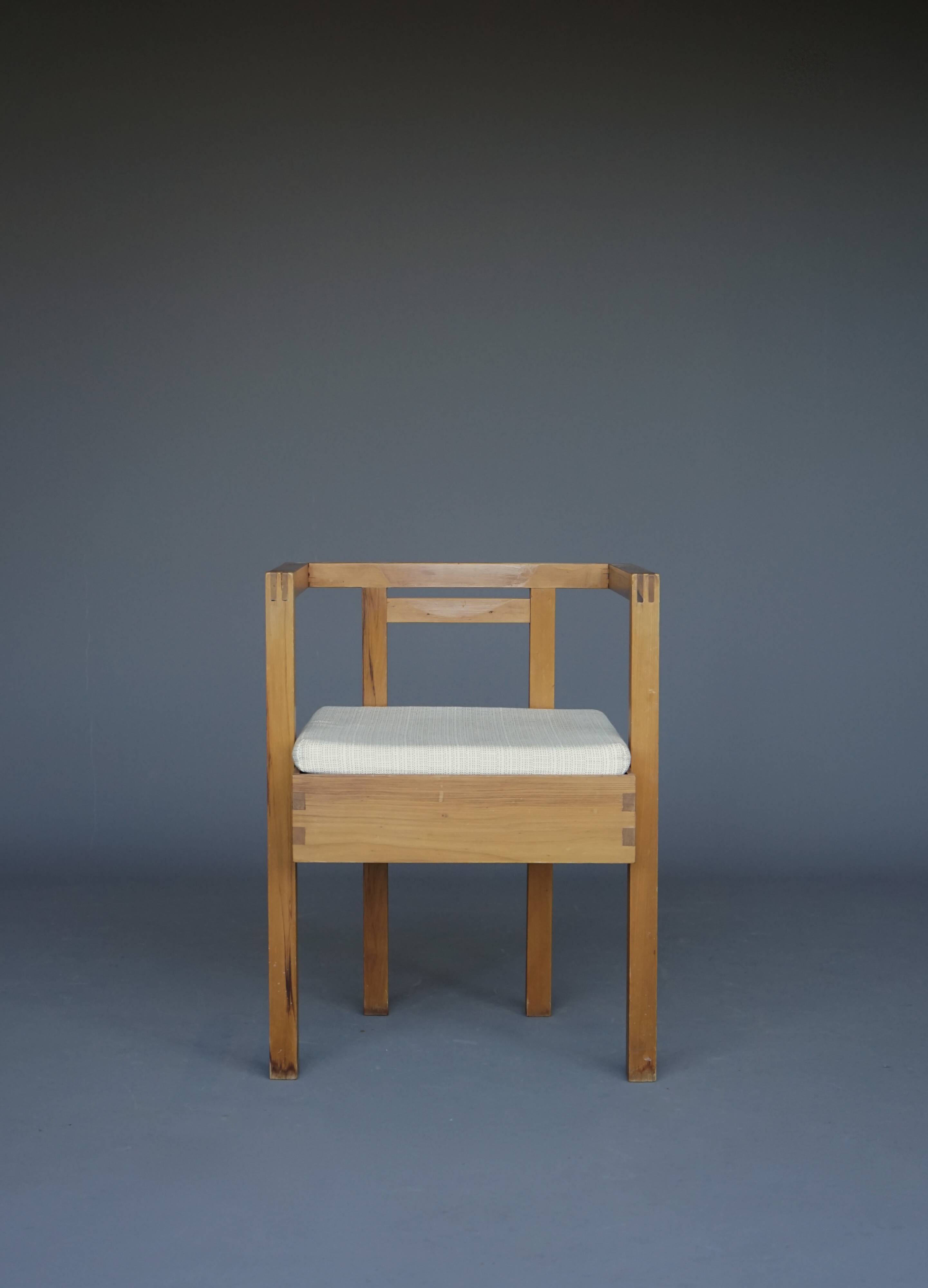 Dutch Design Architects Side Chair in pine, 1960s