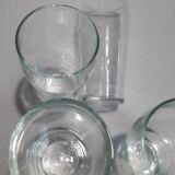 Set of 6 thin glasses of 13.8cm high